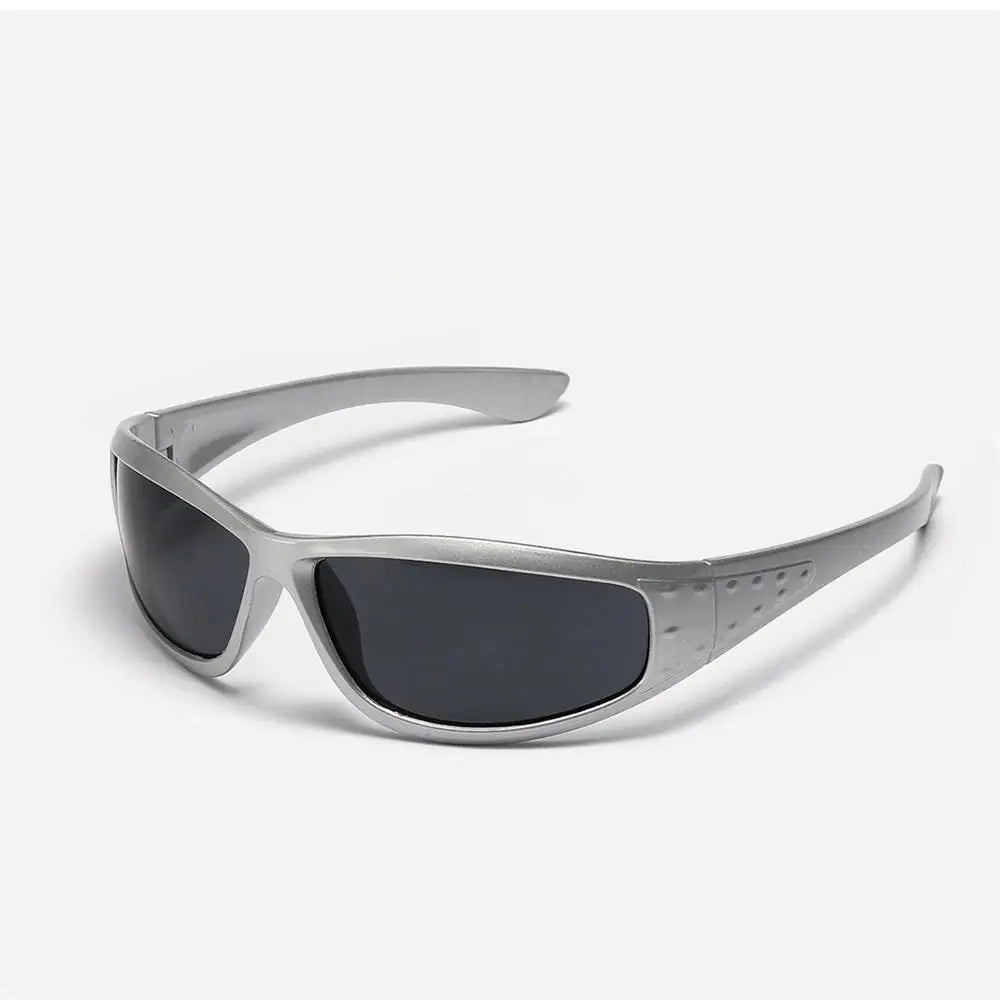 Silver Futuristic Sunglasses | Hollow-Out Cyberpunk Eyewear | Trendy Unisex Fashion Shades | Women & Men | FREE SHIPPING