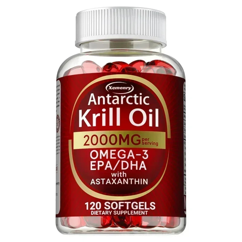 Antarctic Krill Oil Capsules – Brain Joint Heart & Immune Support  | Free Shipping