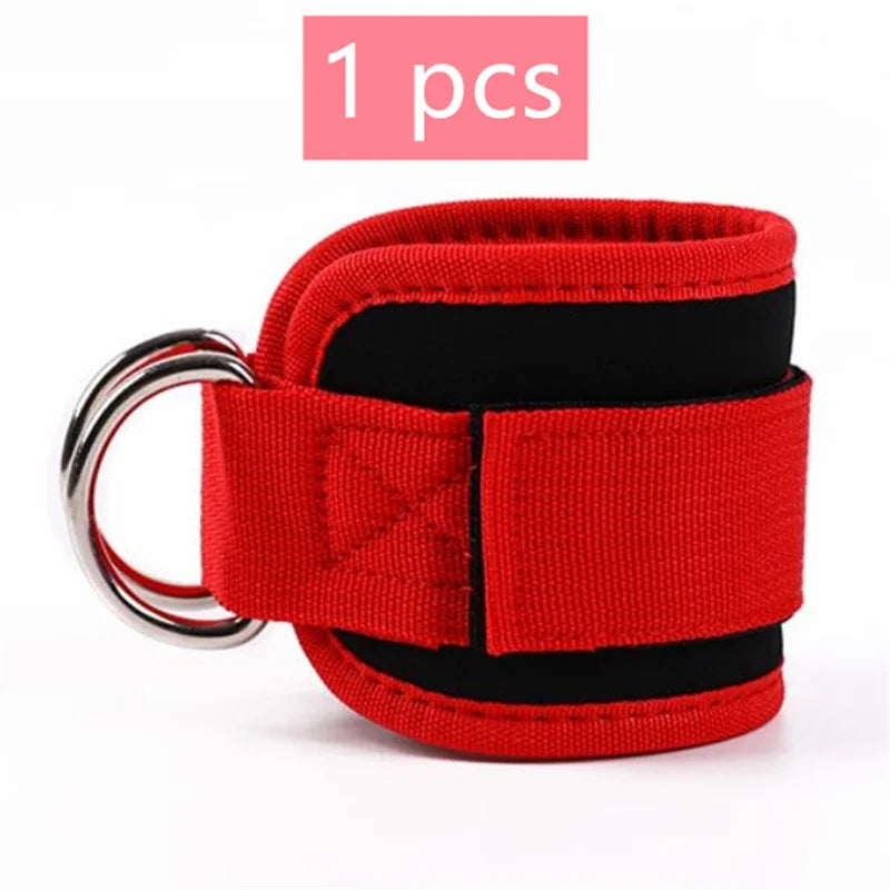 Cable Ankle Straps 1/2/4-Pack | Adjustable Double D-Ring Gym Ankle Cuffs | Glute & Leg Training | FREE SHIPPING 💪