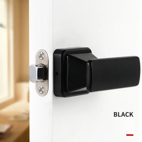Invisible Single-Side Door Handle Lock with Key — Hidden Wooden Door Hardware