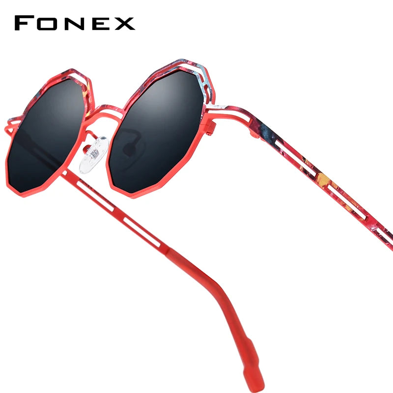 FONEX Titanium Polarized Sunglasses | Vintage Retro Round Shades for Men & Women | Japanese Style | FREE SHIPPING 🕶️✨
