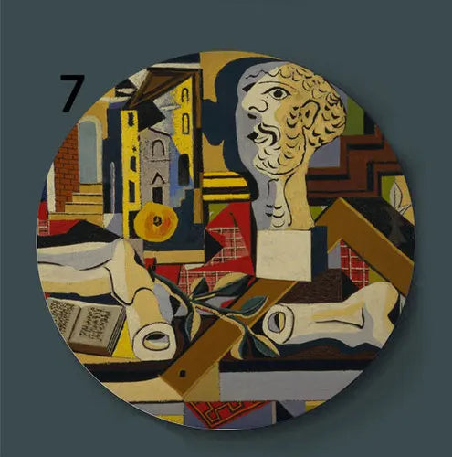 Picasso Inspired Abstract Ceramic Decorative Plate Wall Art Hanging Display Serving Tray