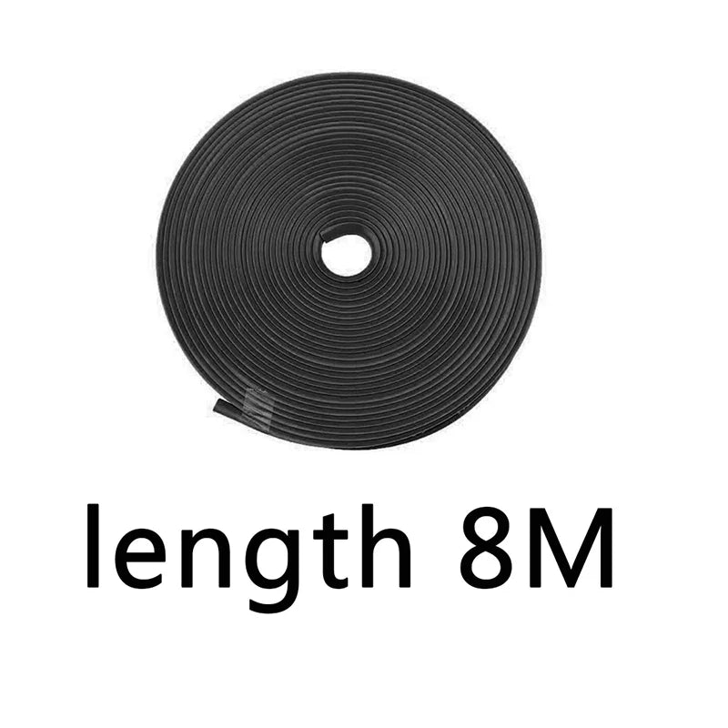 Universal Car Rim Protector Strip | 8M Wheel Edge Guard | Scratch & Curb Rash Protection | Tire Trim Styling | FREE SHIPPING