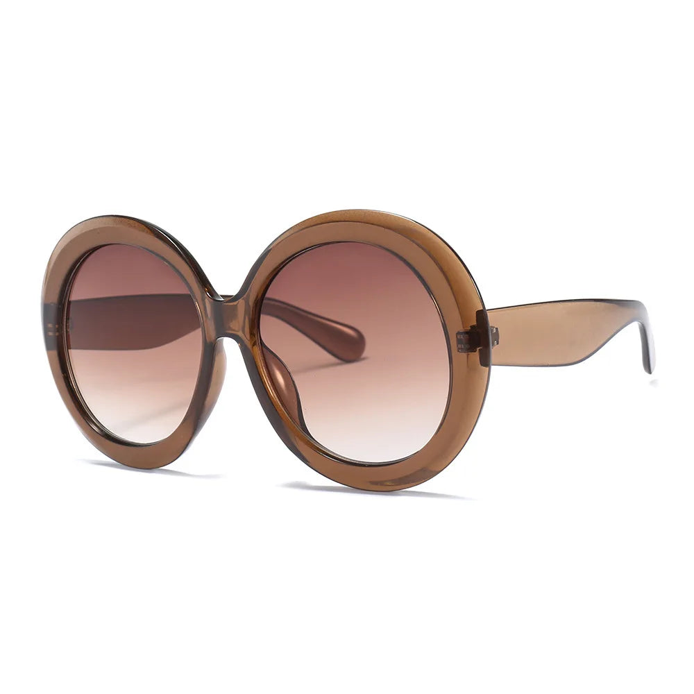 Retro Oversized Round Sunglasses for Women | Big Fashion Frame | Vintage Beach & Vacation Eyewear | FREE SHIPPING 🕶️☀️