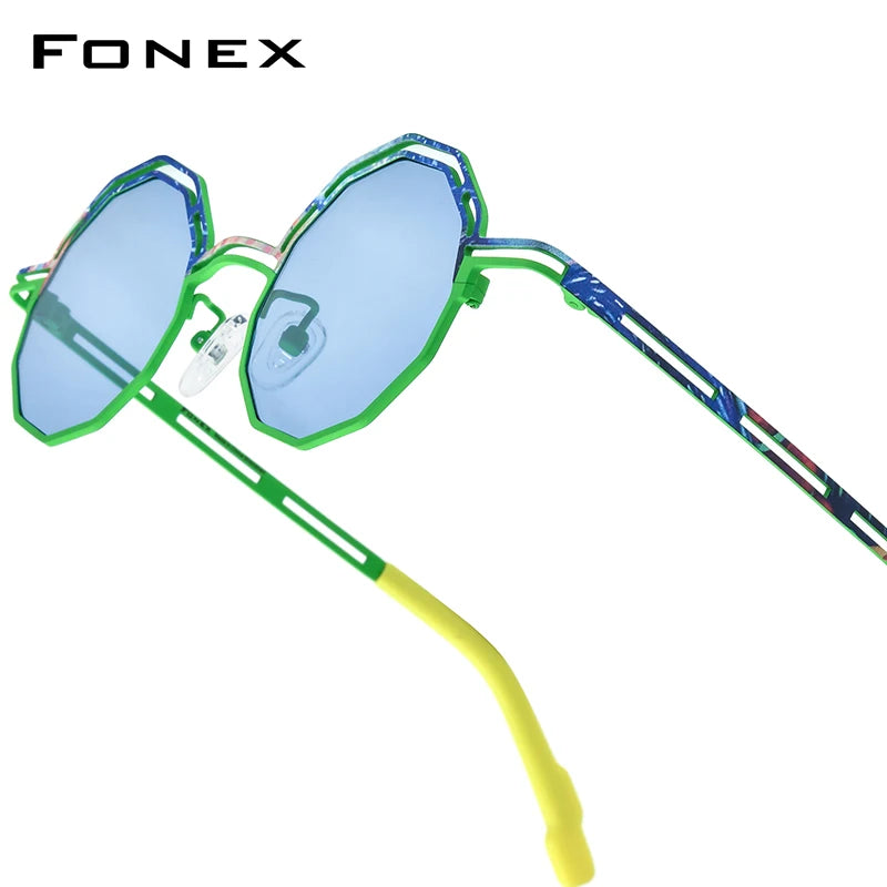 FONEX Titanium Polarized Sunglasses | Vintage Retro Round Shades for Men & Women | Japanese Style | FREE SHIPPING 🕶️✨