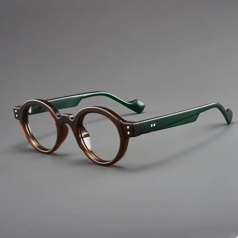 High-end New Retro Old-Fashioned Glasses Round Frame Reading Glasses Anti-Blue Light Japanese Smart Zoom for Both Long and near