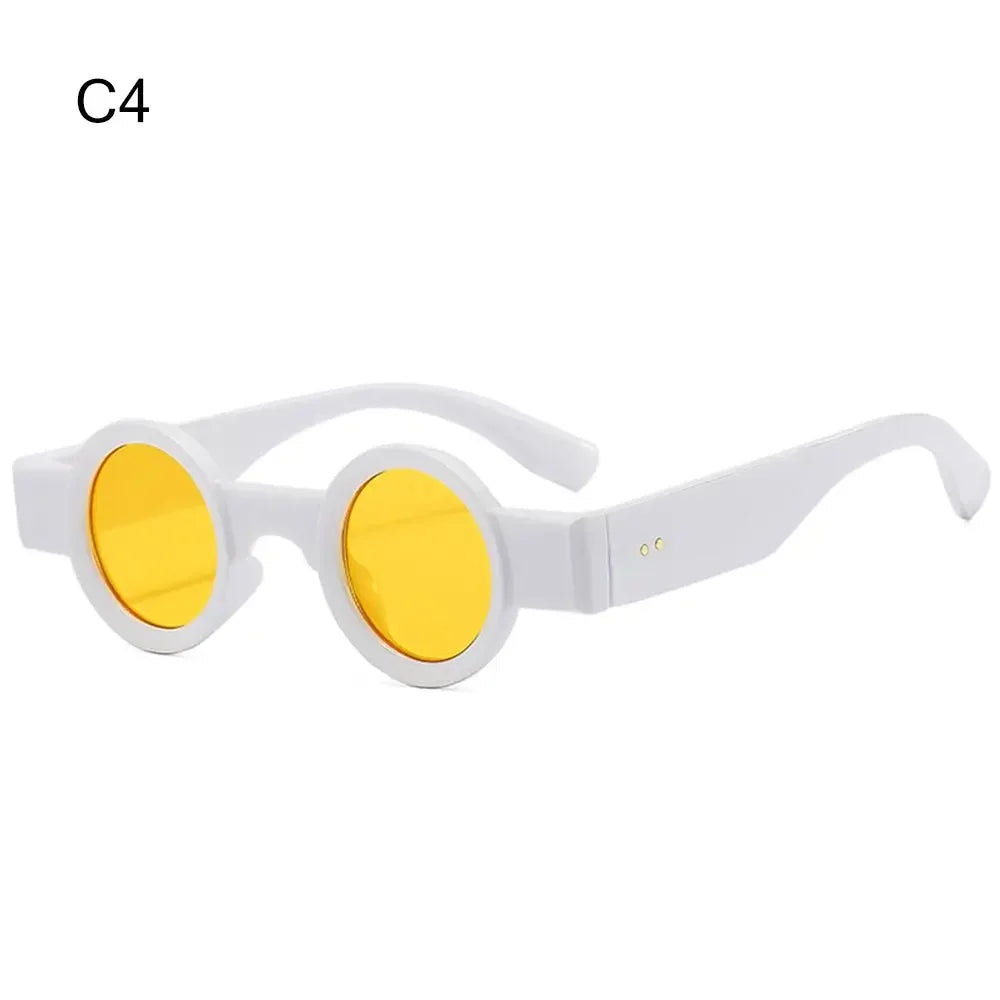 INS Small Round Sunglasses | Retro Punk UV400 Clear Ocean Lens | Unisex Fashion Shades | FREE SHIPPING 🕶️✨
