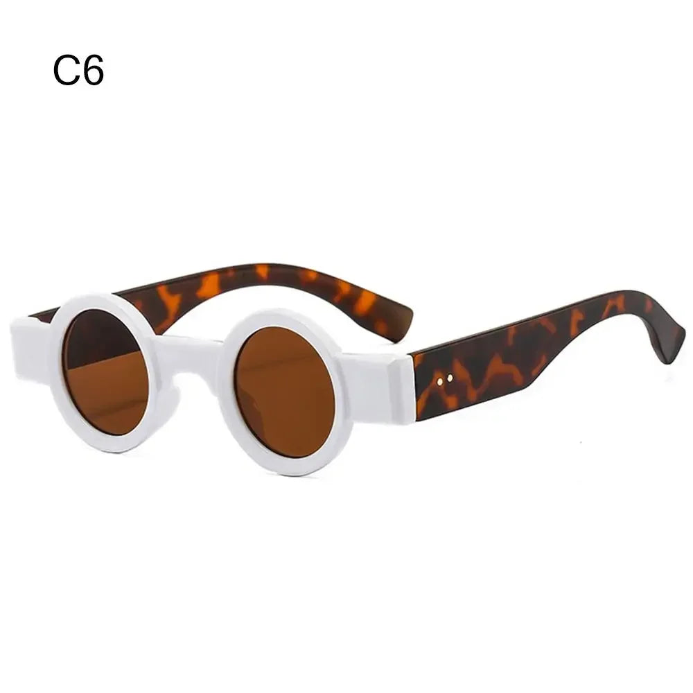 INS Small Round Sunglasses | Retro Punk UV400 Clear Ocean Lens | Unisex Fashion Shades | FREE SHIPPING 🕶️✨