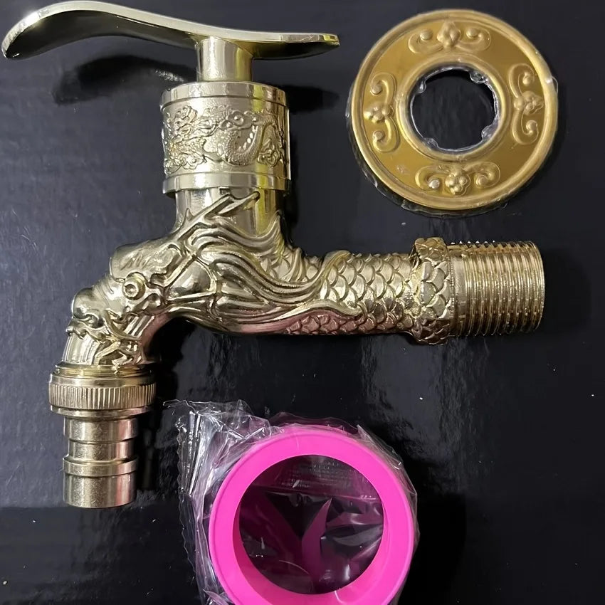 Antique Bronze Wall Mount Washing Machine Faucet Single Cold Water Mop Pool Tap Valve
