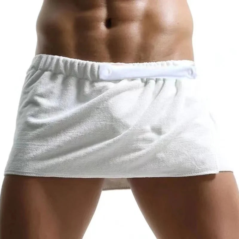 Men Wearable Bath Towel Pants Soft Microfiber Magic Underwear Sexy Man Swimming Panties Gym Sauna Travel Beach Boxer for Adults