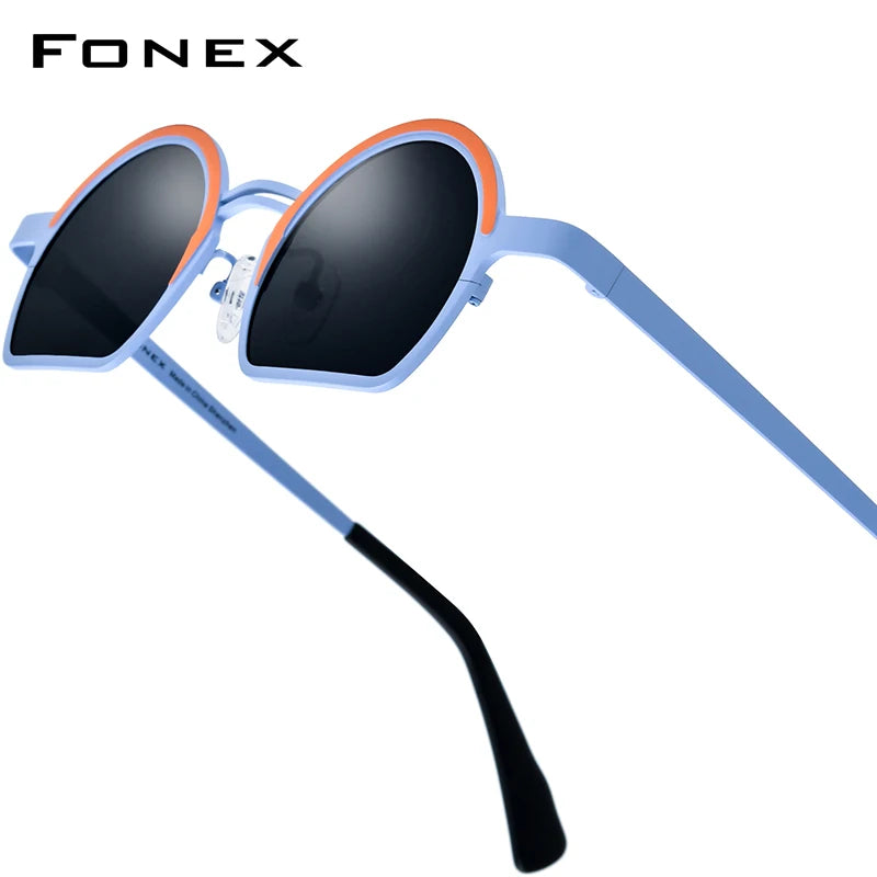 FONEX Titanium Polarized Sunglasses | Vintage Retro Round Shades for Men & Women | Japanese Style | FREE SHIPPING 🕶️✨