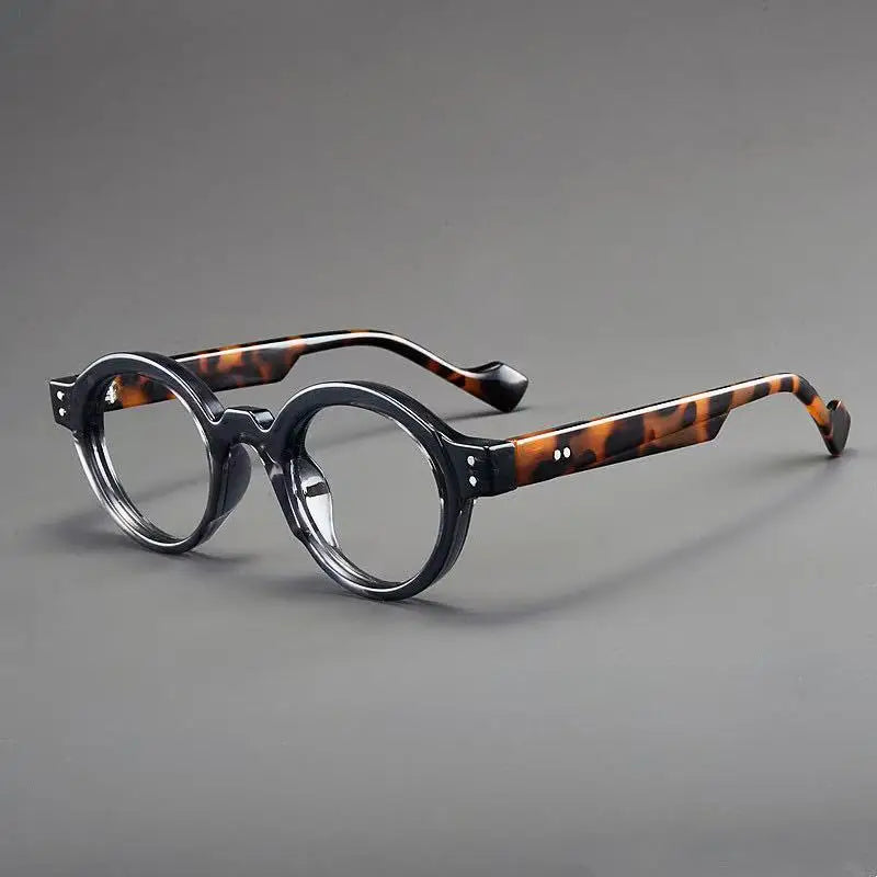 High-end New Retro Old-Fashioned Glasses Round Frame Reading Glasses Anti-Blue Light Japanese Smart Zoom for Both Long and near
