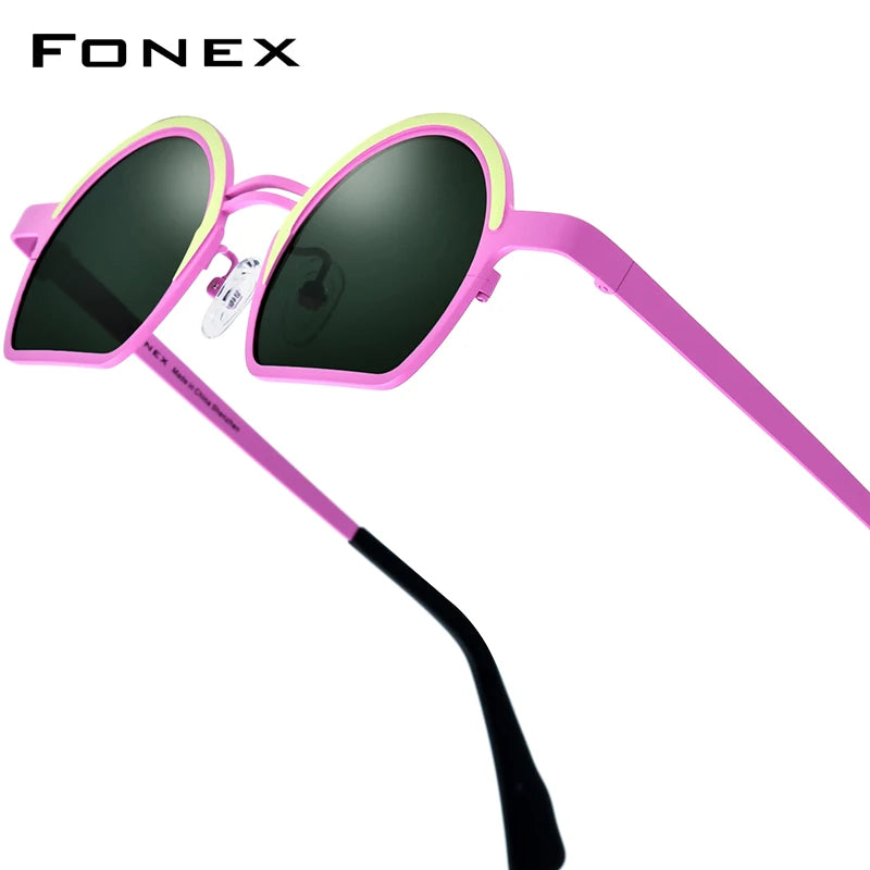 FONEX Titanium Polarized Sunglasses | Vintage Retro Round Shades for Men & Women | Japanese Style | FREE SHIPPING 🕶️✨