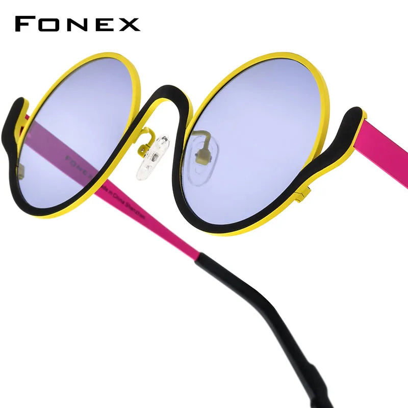 FONEX Titanium Polarized Sunglasses | Vintage Retro Round Shades for Men & Women | Japanese Style | FREE SHIPPING 🕶️✨