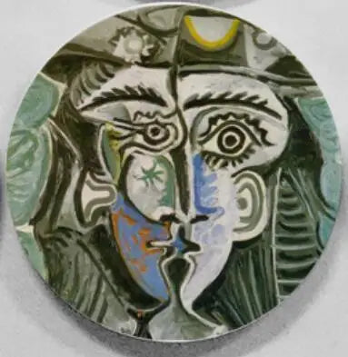 Picasso Inspired Abstract Ceramic Decorative Plate Wall Art Hanging Display Serving Tray