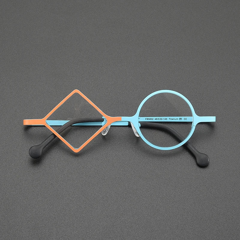 Ultralight Pure Titanium Round Eyeglasses | Multicolor Retro Optical Frames | Unisex Prescription Glasses | FREE SHIPPING 👓✨