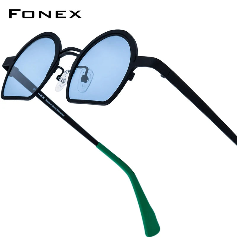 FONEX Titanium Polarized Sunglasses | Vintage Retro Round Shades for Men & Women | Japanese Style | FREE SHIPPING 🕶️✨