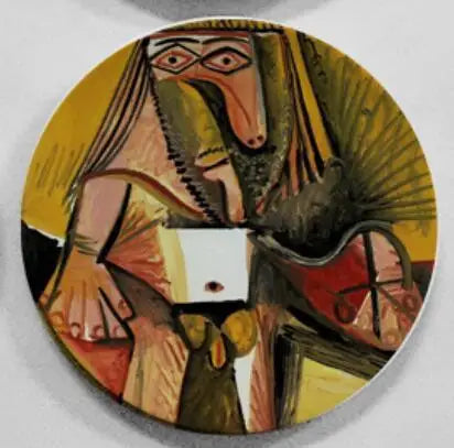 Picasso Inspired Abstract Ceramic Decorative Plate Wall Art Hanging Display Serving Tray