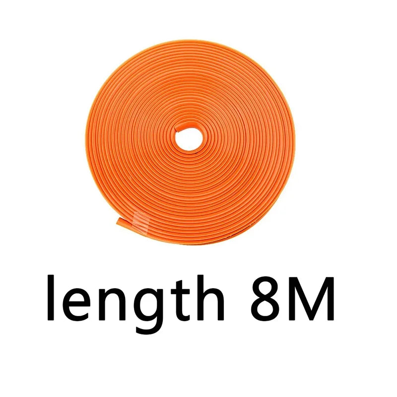 Universal Car Rim Protector Strip | 8M Wheel Edge Guard | Scratch & Curb Rash Protection | Tire Trim Styling | FREE SHIPPING