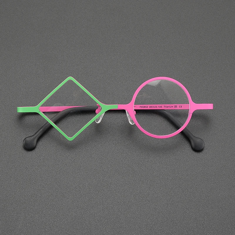 Ultralight Pure Titanium Round Eyeglasses | Multicolor Retro Optical Frames | Unisex Prescription Glasses | FREE SHIPPING 👓✨