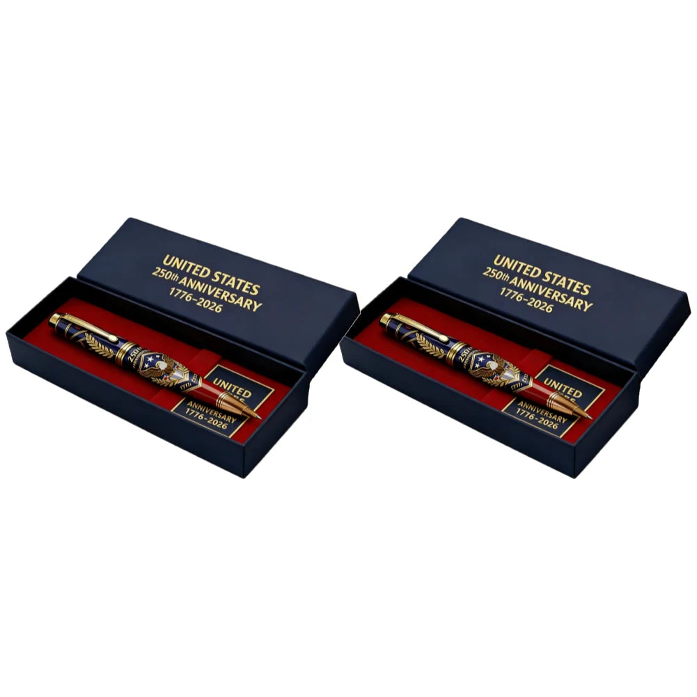 1776-2026 USA 250th Anniversary Commemorative Ballpoint Pen Gift Set American Celebration