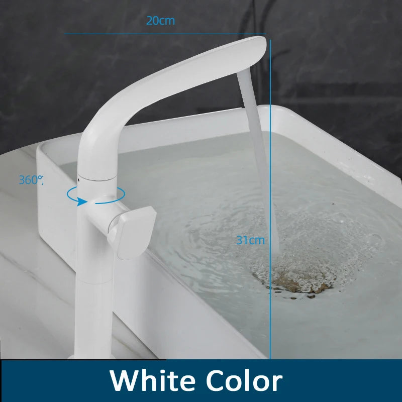 Brushed Gold Basin Faucet Brass Bathroom Faucet Mixer Tap Gold Wash basin Faucet Single Handle Hot & Cold Lavotory Faucet
