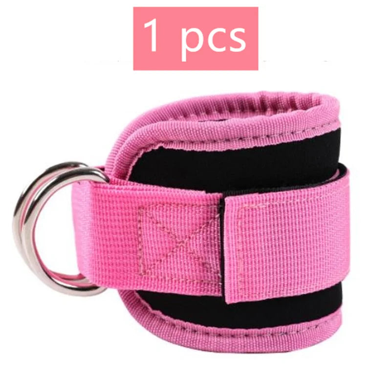 1/2/4Pcs Cable Ankle Straps Double D-Ring Adjustable Ankle Cuffs Gym Workouts Glutes Legs Strength Training Brace Support Sport
