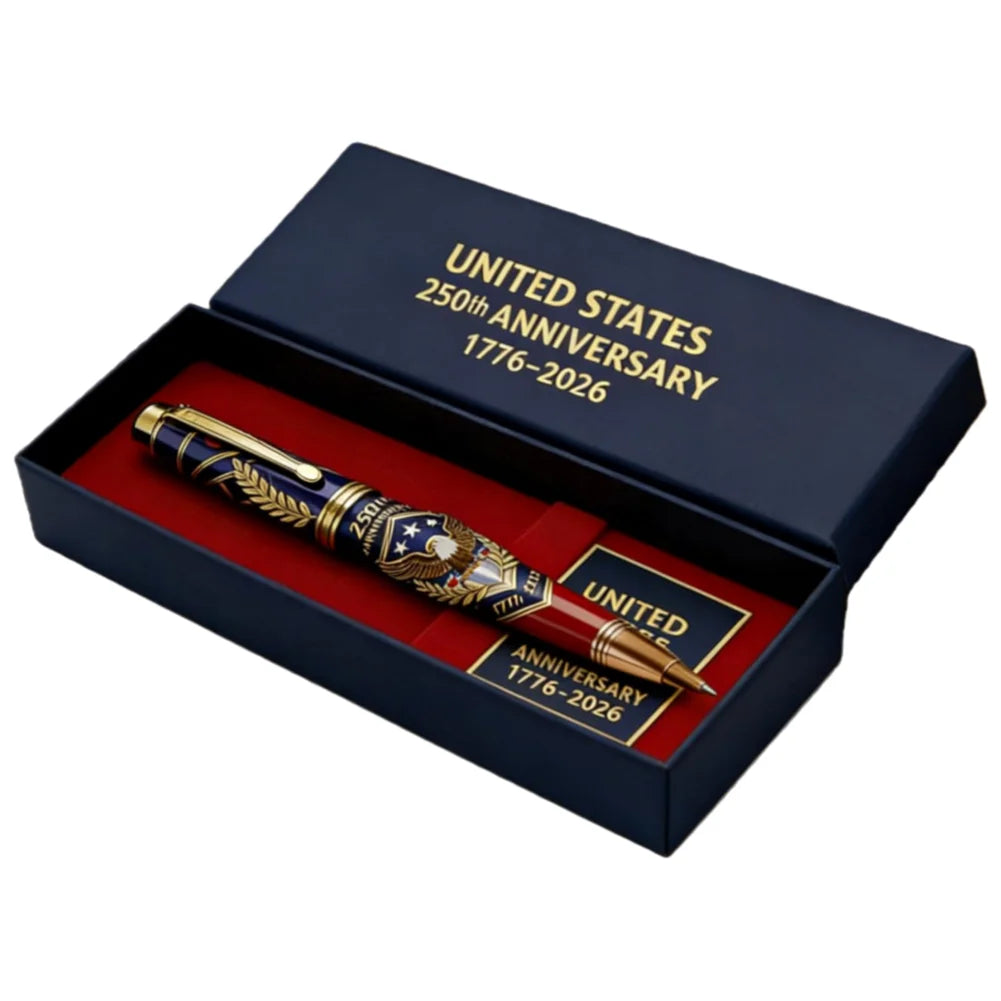 1776-2026 USA 250th Anniversary Commemorative Ballpoint Pen Gift Set American Celebration