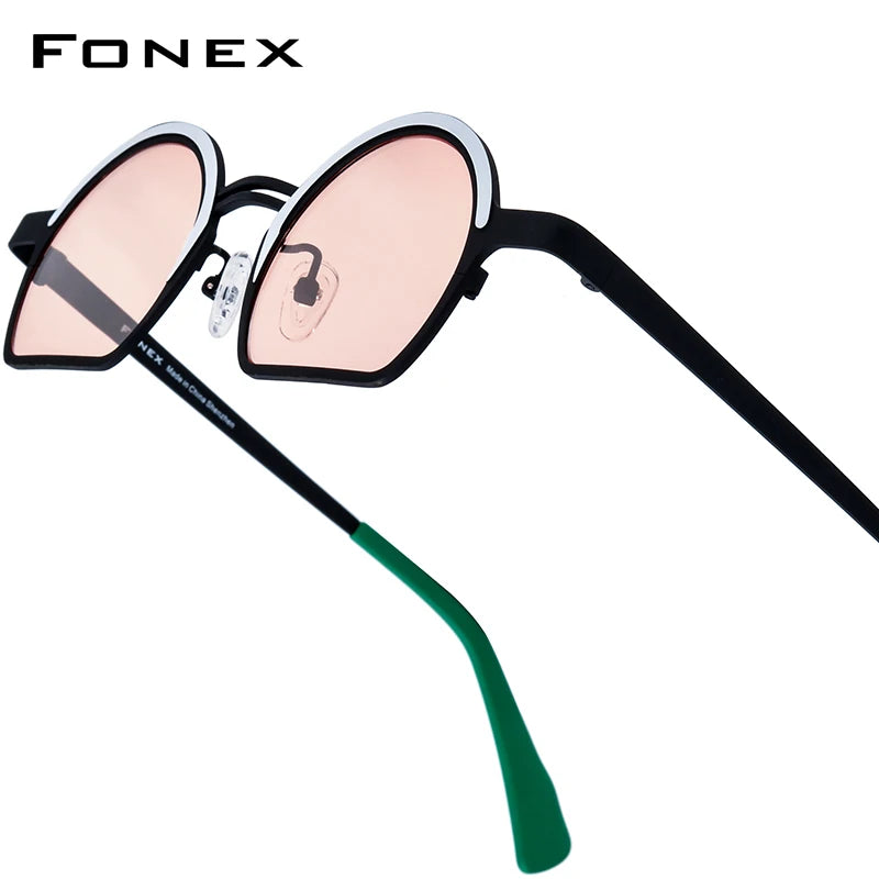 FONEX Titanium Polarized Sunglasses | Vintage Retro Round Shades for Men & Women | Japanese Style | FREE SHIPPING 🕶️✨