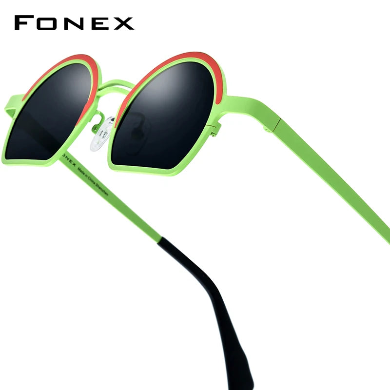 FONEX Titanium Polarized Sunglasses | Vintage Retro Round Shades for Men & Women | Japanese Style | FREE SHIPPING 🕶️✨