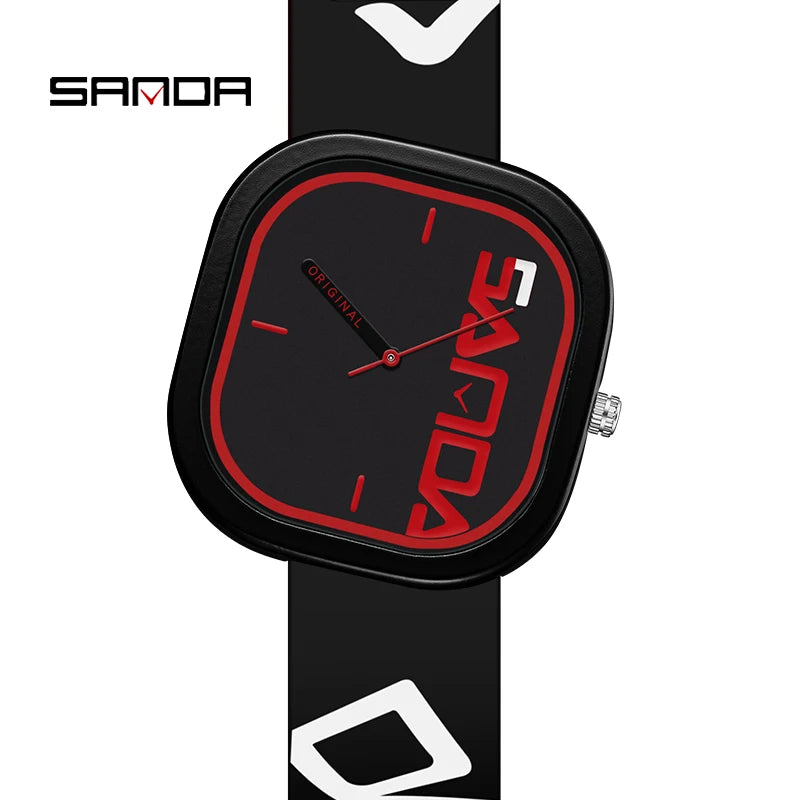 Original SANDA Men's Quartz Sports Watch | Waterproof Silicone Strap | Casual Fashion Wristwatch | Simple Design | FREE SHIPPING ⌚🏃‍♂️