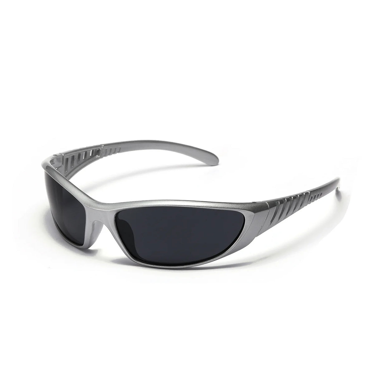 Silver Futuristic Sunglasses | Hollow-Out Cyberpunk Eyewear | Trendy Unisex Fashion Shades | Women & Men | FREE SHIPPING