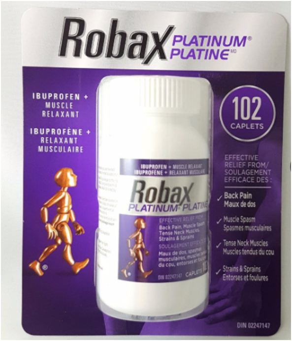 Robax Platinum 102 cap – Muscle Back Pain Relief From Canada
