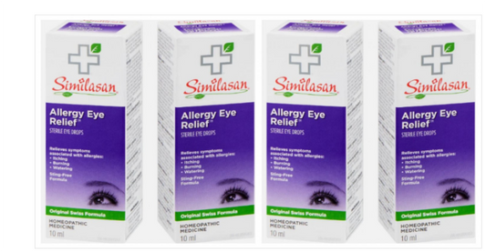 Similasan Allergy Eye Relief 10 ml x4 Canada- Homeopathic drops
