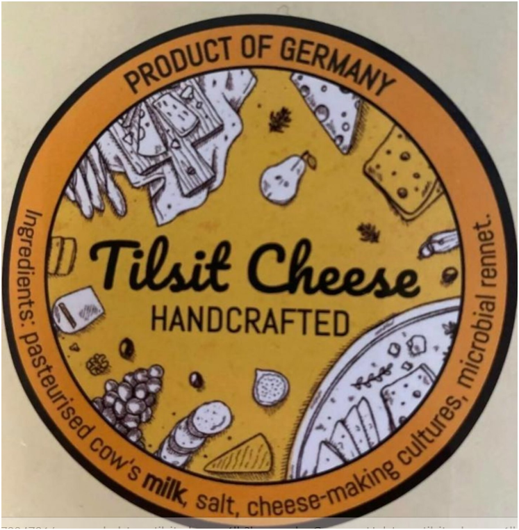 German Holsteer tilsit cheese 1lb, From Germany