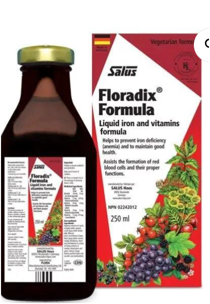 FLORADIX FORMULA LIQUID HERBAL IRON EXTRACT 250ml  Free Shipping from UK