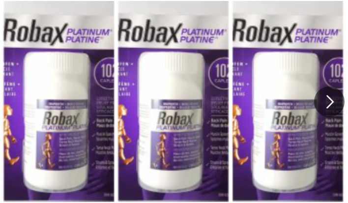 Robax Platinum 102 cap – Muscle Back Pain Relief 3 btls- canada