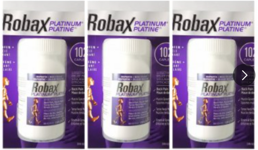 Robax Platinum 102 cap – Muscle Back Pain Relief 3 btls- canada