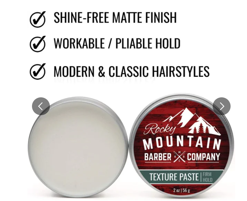 Texture Hair Paste for Men – Made in Canada - Hair Styling Paste with Pliable Light