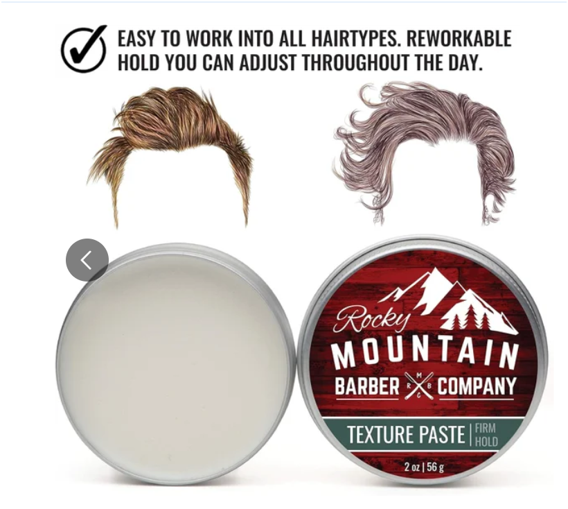 Texture Hair Paste for Men – Made in Canada - Hair Styling Paste with Pliable Light