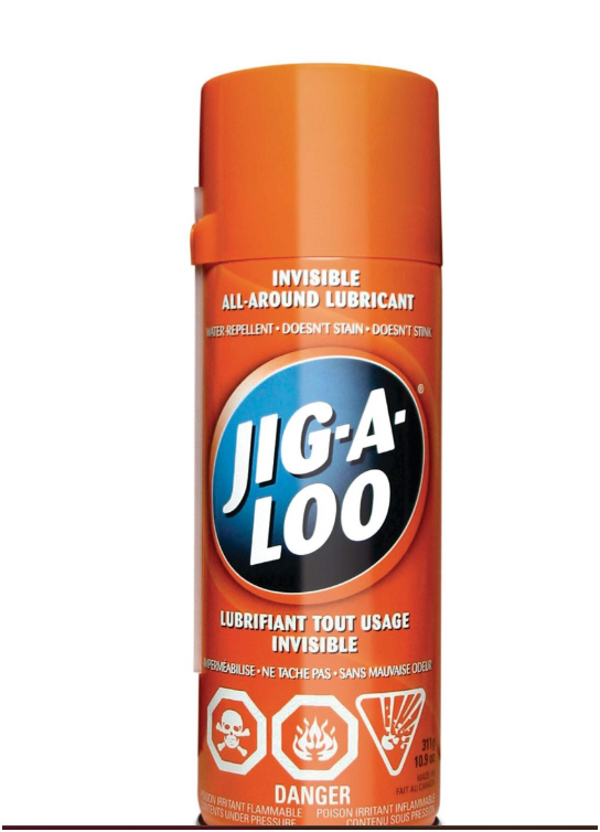 JIG-A-LOO Invisible All-Around Multi-Purpose Lubricant, Spray Can, 311-g
