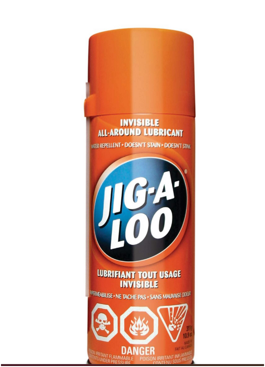 JIG-A-LOO Invisible All-Around Multi-Purpose Lubricant, Spray Can, 311-g