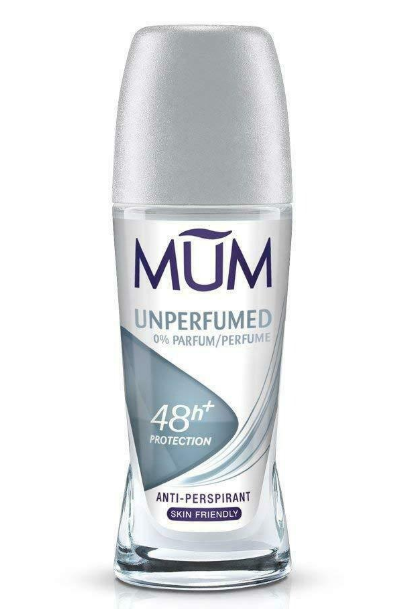 Mum Roll-On Deodorant, Fragrance-Free, 50ml (Pack of 6) – UK Original