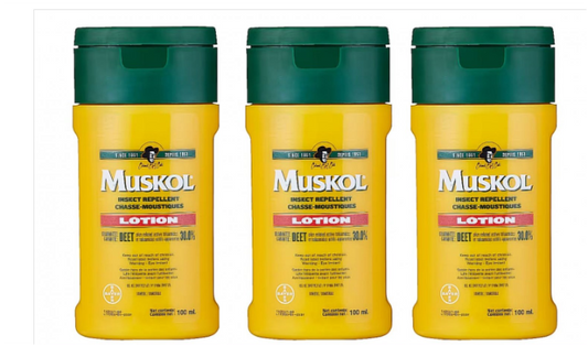 Muskol 8-Hour 30% DEET Mosquito/Insect Repellent Lotion, 100-mL3x 100ml From Canada