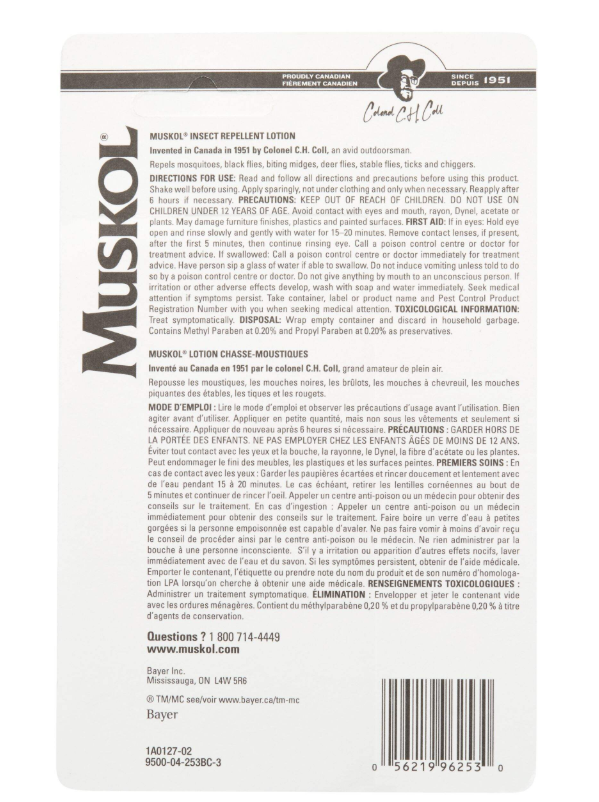 Muskol 8-Hour 30% DEET Mosquito/Insect Repellent Lotion, 100-mL3x 100ml From Canada