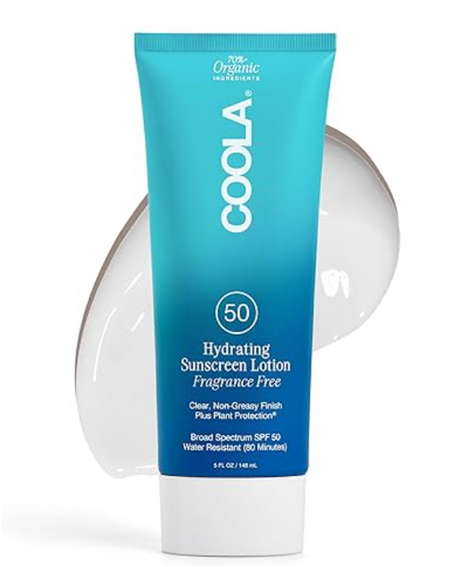 COOLA Organic Sunscreen SPF 50 Sunblock Body Lotion, Dermatologist Tested Skin Care for Daily