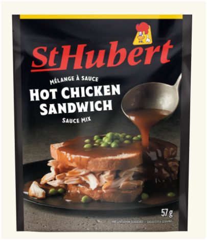 12 PACK St Hubert Hot Chicken Sandwich Sauce Mix 52g  12 COUNT