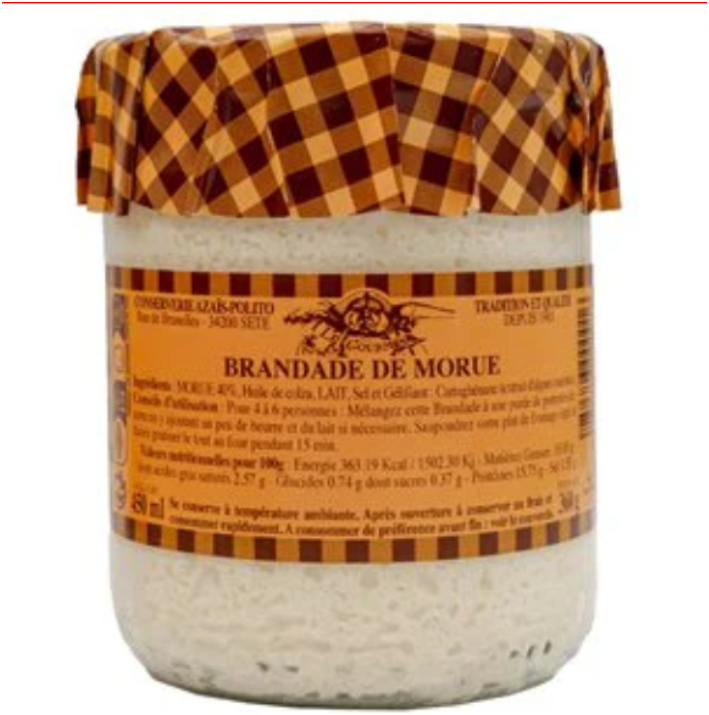 French Gourmet- Unic- COD BRANDADE 450ML - By Azaïs-Polito Made in France