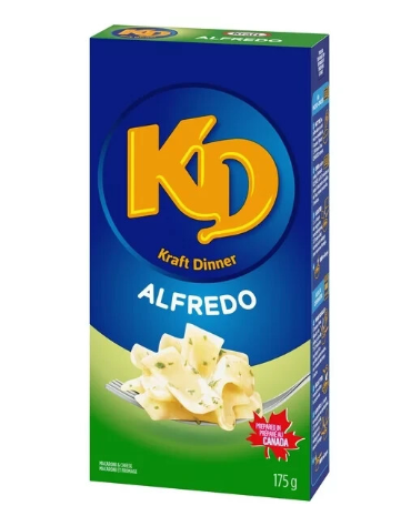 6 Boxes of KD Kraft Dinner Alfredo Flavor Macaroni & Cheese Pastas 175g Each