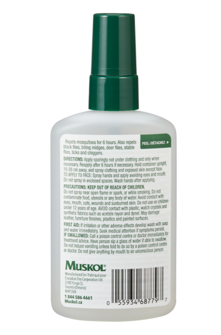 Muskol 8-Hour Professional Strength Pump Spray – 30% DEET (50ml Pocket Size)X2 Free shipping
